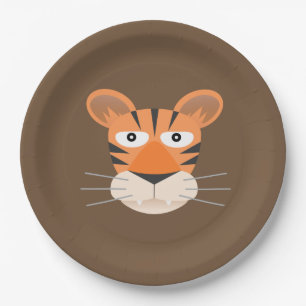 Tijger Papieren Bordje