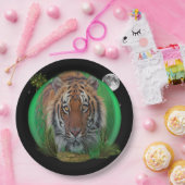 tijger papieren bordje (Feest)