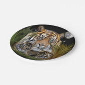 tijger papieren bordje (Gekanteld)