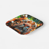 tijger papieren bordje (Gebogen)