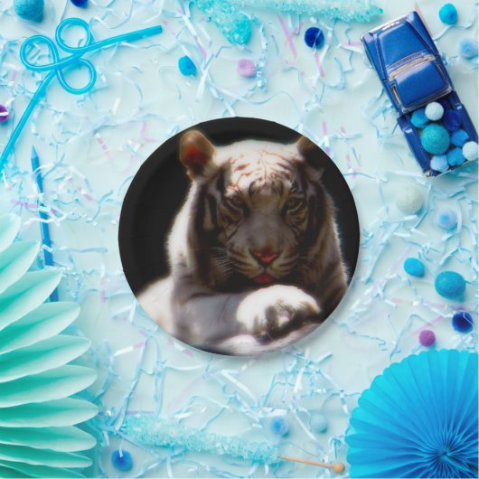 tijger papieren bordje (Feest)