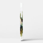 Tijger Pastel Bloemen Safari Waterverf Savannah Case-Mate iPhone Case (Achterkant / Links)