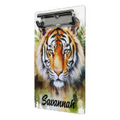 Tijger Pastel Bloemen Safari Waterverf Savannah Mini Klembord (Angled2)