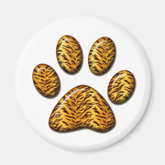 Tijger Paw #1 Magneet (Voorkant)