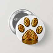 Tijger Paw #2 Ronde Button 5,7 Cm (Voorkant /achterkant)