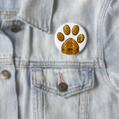 Tijger Paw #2 Ronde Button 5,7 Cm (In situ)