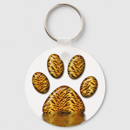 Tijger Paw #2 Sleutelhanger (Voorkant)