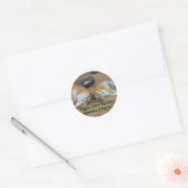 Tijger Paw Exotisch Reddingscentrum Ronde Sticker (Envelop)