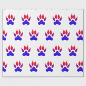 Tijger Paws inpakpapier (Vlak)