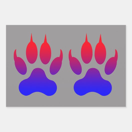 Tijger Paws inpakpapier Vel (Voorkant)