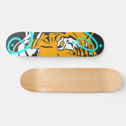 tijger persoonlijk skateboard (Horizontaal)