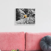 Tijger Piep-door Canvas 10x8 Afdruk (Insitu (Woonkamer))