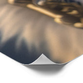 Tijger piloot kapitein poster (Hoek)