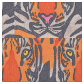 Tijger - Pima Katoenen Stof (Close Up)