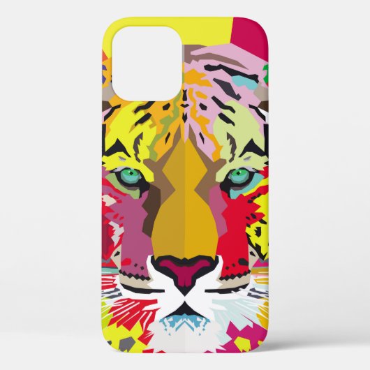 Tijger Pop Kunst Portraitart, pop, tijger, dier, f Case-Mate iPhone Case (Achterkant)