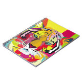 Tijger Pop Kunst Portraitart, pop, tijger, dier, f Notitieboek (Linkerzijde)