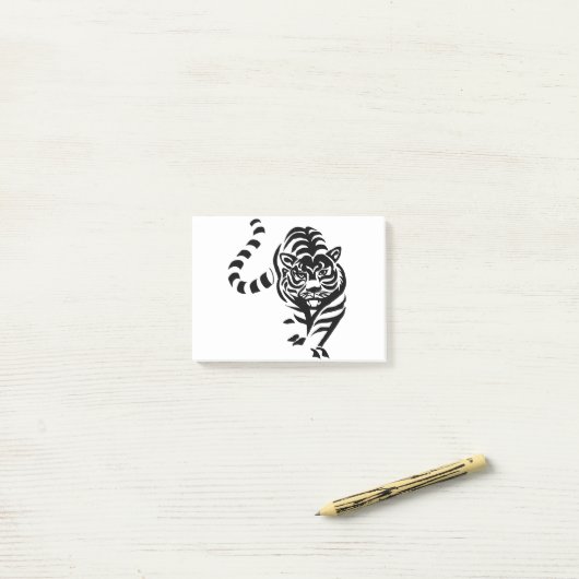 tijger post-it® notes (Op bureau)