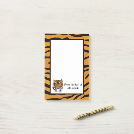 tijger post-it® notes (Op bureau)