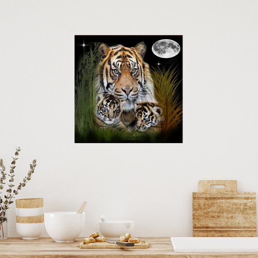 tijger poster (Keuken)