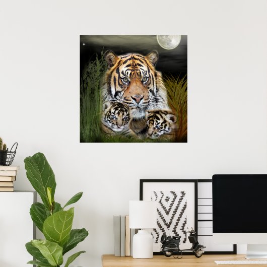 tijger poster (Thuiskantoor)