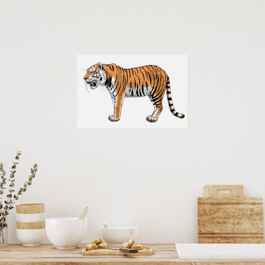 Tijger Poster (Keuken)