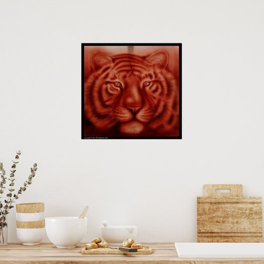 tijger poster (Keuken)