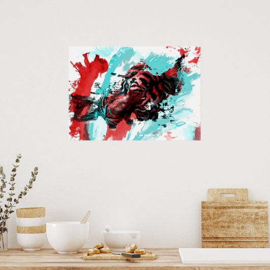 Tijger Poster (Keuken)