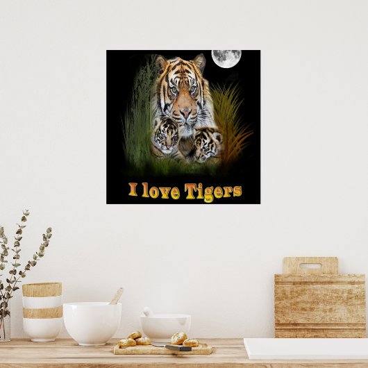 tijger poster (Keuken)