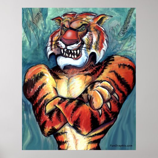 tijger poster (Voorkant)