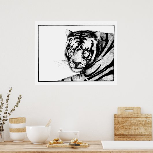 tijger poster (Keuken)