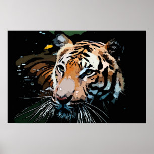 Tijger Poster Print - Pop Art Posters