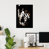 Tijger Poster Print - Tijger Gezicht Pop Art Poste (Thuiskantoor)
