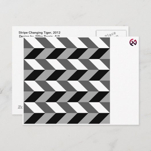 Tijger-postkaart Briefkaart (Voorkant / Achterkant)