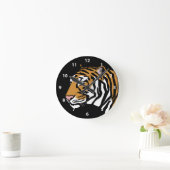 Tijger Profiel Portret Ronde Klok (Huis)