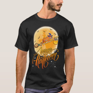 Tijger Rijd Heks Schot Hagel Maan Vintage Tijger H T-shirt