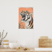  Tijger Roar Animal Wildlife Natuur Aestheti Poster (Keuken)