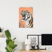  Tijger Roar Animal Wildlife Natuur Aestheti Poster (Thuiskantoor)