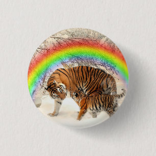 tijger ronde button 3,2 cm