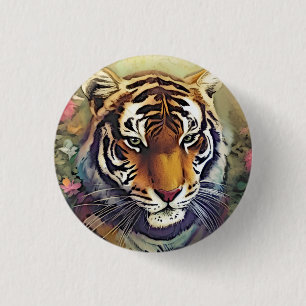 tijger ronde button 3,2 cm