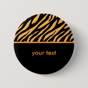 tijger ronde button 5,7 cm