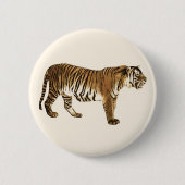 tijger ronde button 5,7 cm (Voorkant)