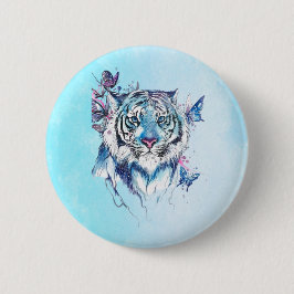 Tijger Ronde Button 5,7 Cm