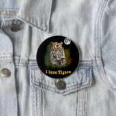 tijger ronde button 7,6 cm (In situ)