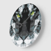 Tijger-ronde (grote) wandklok (Hoek)