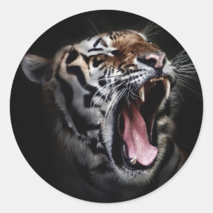 tijger ronde sticker