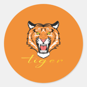 tijger ronde sticker