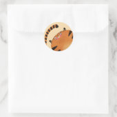 tijger ronde sticker (Tas)