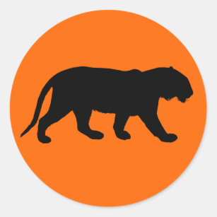 tijger ronde sticker