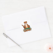 TIJGER! RONDE STICKER (Envelop)