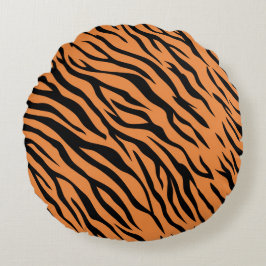 Tijger Ronde Worp Kussen (40cm)